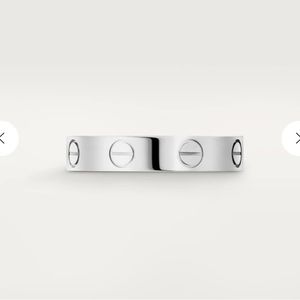 “Cartier” silver band, barely worn